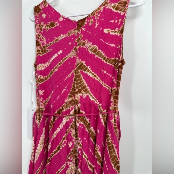 Young Fabulous & Broke Belted Maxi Dress Pink Wash Sz M - Picture 4 of 5